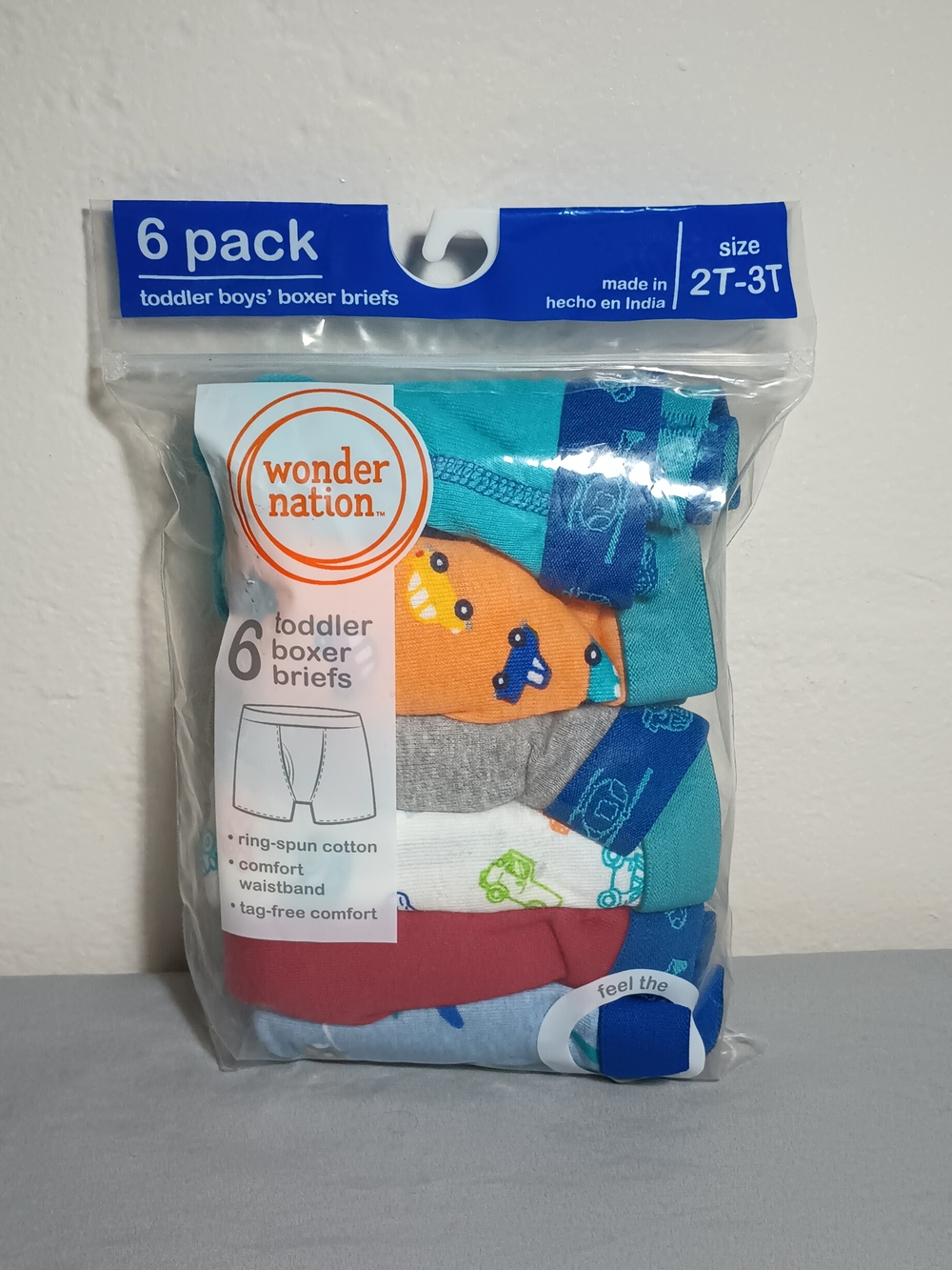 Wonder Nation Boys' Toddler Boxer Briefs Underwear